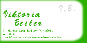 viktoria beiler business card